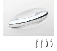 JXMFKBB Abs Carbon Fiber Door Handle Trim Cover/Fit for Mercedes Benz GLC X254 C Class W206 S206 2022 2023 2024 Car Exterior Accessories(Chrome Sliver)