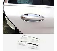 JXMFKBB Auto ABS Chrome Exterior Door Handle Cover Trim Sticker/Fit for Mercedes Benz C Class W205 GLC X253 E Class W213 Car Accessories LHD(Silver Door Bowl)