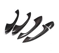 JXMFKBB Auto ABS Chrome Exterior Door Handle Cover Trim Sticker/Fit for Mercedes Benz C Class W205 GLC X253 E Class W213 Car Accessories LHD(Carbon Fiber)