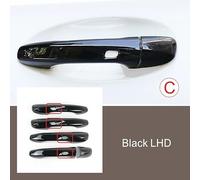 JXMFKBB Black Door Handle Frame Decoration Cover Trim/Fit for Mercedes Benz C Class W205 GLC X253 2015-2019 LHD Car Styling Exterior(5 Pieces C)