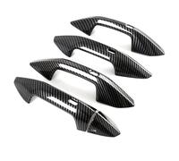 JXMFKBB Car Accessorie Exterior Door Handle Catch Protection Cap Cover Trim/Fit for Audi A3 8Y Sedan Sportback Limousine 2021 2022 2023(Carbon Fiber Texture)