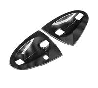 JXMFKBB Car Door Bowl Door Handle Decorative Cover Carbon Modification Stickers/Fit for Mercedes 09-14 Smart Fortwo 451 Exterior Accessories(Door Bowl-Carbon)