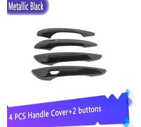 JXMFKBB Car Door Handle Cover/Fit for Kia Cerato LD MK1 Sephia Spectra 2004~2009 Trim Chromium Styling Exterior Part 4PC Set Car Accessories(Metallic Blcak 4pcs)