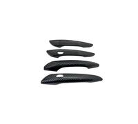JXMFKBB Car Door Handle Cover/Fit for Kia Cerato LD MK1 Sephia Spectra 2004~2009 Trim Chromium Styling Exterior Part 4PC Set Car Accessories(Carbon Fiber 4pcs)