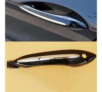 JXMFKBB Car Exterior Access Door Handle Keyless Go/Fit for BMW 5 7 Series F01 F02 F06 F10 F11 520d 520i 525d 528i 51217231931 51217231933(Black,Front Left)