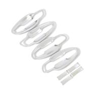 JXMFKBB Car Exterior Door Handle 4pcs Exterior Chrome Car Door Handle Bowl Cover Trim/Fit for Peugeot 3008 GT 2017-2018 Car Exterior Accessories Styling car Door Handle Protector