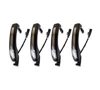 JXMFKBB Car Exterior Door Handle 4Pcs Smart Sensor Exterior Door Handle/Fit for Audi Q7 2007-2015 4L0837205A 4L0837205B 4L0837207A car Door Handle Protector(4Pcs New Black)