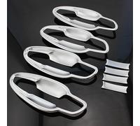 JXMFKBB Car Exterior Door Handle ABS Chrome Car Door Bowl Cover Exterior Door Handle Trim Auto Accessories Styling/Fit for Peugeot 3008 GT 4008 5008 2017 2018 car Door Handle Protector