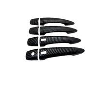 JXMFKBB Car Exterior Door Handle Car Black Carbon Fiber Door Handle/Fit for Nissan Ariya 2022 Accessories FE0 2023 2024 Car Exterior Accessories Creative Stickers car Door Handle Protector