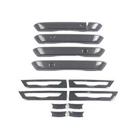 JXMFKBB Car Exterior Door Handle Car Door Handle Bowl Cover ABS Stickers Anti-Scratch Trim Accessories Decoration Exterior Parts/Fit for Kia Carnival KA4 2022 car Door Handle Protector(Full Carbon)
