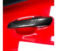 JXMFKBB Car Exterior Door Handle Car Outer Door Handle Covers Compatible/Fit for KIA Stinger 2018 2019 2020 2021 2022 Exterior Accessories car Door Handle Protector(Carbon Fiber)