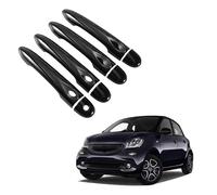 JXMFKBB Car Exterior Door Handle Cover Trim/Fit for Mercedes Benz Smart 453 Forfour 2016-2021 Car Exterior Handle Parts Gloss Black
