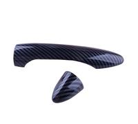 JXMFKBB Car Exterior Door Handle Exterior Front Rear Left Right Door Handle Cover Trim Frame Set 1 Hole/Fit for Kia Forte K3 Cerato 2013-2017 Carbon Fiber Style car Door Handle Protector