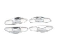 JXMFKBB Car Exterior Door Handle/Fit for Hyundai Santa Fe IX45 2013 2014 2015 2016 2017 Chrome Car Side Door Handle Bowl Cup Cover Trim Molding Exterior Accessories car Door Handle Protector