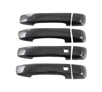 JXMFKBB Car Exterior Door Handle/Fit for Kia Mohave 2020 2021 2022 ABS Carbon Fiber Door Handle Cover Trim Decorator Sticker Exterior Accessories car Door Handle Protector