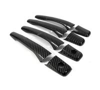 JXMFKBB Car Exterior Door Handle/Fit for Mitsubishi Lancer EVO 2002 2003 2004 2005 2006 2007 Car Carbon Fiber Style Exterior Door Handle Moulding Cover Trim Decor car Door Handle Protector