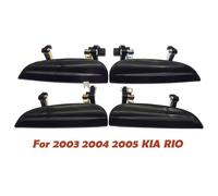 JXMFKBB Car Exterior Door Handle Front Rear Left Right Black Outside Outer Exterior Door Handle/Fit for KIA Rio 1.6L 2003 2004 2005 82660-FD010,82650-FD010 car Door Handle Protector(Front Rear 4PCS)