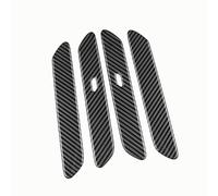 JXMFKBB Car Exterior Door Handle LHD Car Black Carbon Fiber Door Handle Exterior/Fit for KIA EV6 Accessories 2022 EV 6 CV 2021~2023 Door-Handle-Cover Car Accessories car Door Handle Protector