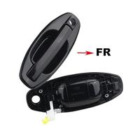 JXMFKBB Car Outside Door Kit/Fit for Hyundai Santa Fe 2001-2006 Exterior Door Handles 83660-26000 83650-26000 Black Car Accessories(Front Right)