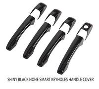 JXMFKBB Car Rearview Side Mirror Cover & Door Handle Cover Trim/Fit for 2011-2021 Jeep Grand Cherokee and Dodge Durango Auto Parts(None Smart Black)