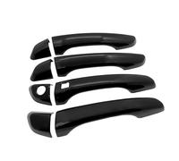 JXMFKBB Carbon Black Fiber Door Handle Cover/Fit for Hyundai i30 Elantra GT PD i30N 2018~2022 2019 Cap Set Catch Trim Car Sticker Accessorie(1 Button,Right)