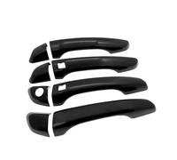 JXMFKBB Carbon Black Fiber Door Handle Cover/Fit for Hyundai i30 Elantra GT PD i30N 2018~2022 2019 Cap Set Catch Trim Car Sticker Accessorie(2 Buttons,Left)
