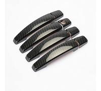 JXMFKBB Carbon Fiber Chrome Handle Cover Trim Set Car Styling Accessories Stickers/Fit for Cascada Cabrio Buick Vauxhall 2013~2019(Carbon 4 Door)