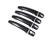 JXMFKBB Chrome Carbon Fiber Car Door Handles Cover Trim Styling Stickers Auto Accessories/Fit for Peugeot Expert Tepee 2007-2015(Carbon 1 Keyhole)
