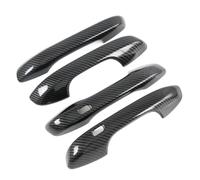 JXMFKBB Door Handle Cover Trim/Fit for Kia Sorento 2021 2022 2023 Carbon Fiber Car Door Handles Catch Molding Covers Exterior Accessories(Carbon Fiber Color)