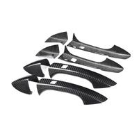 JXMFKBB Dry Carbon Material Car Exterior Door Handle Cover Trim/Fit for Mercedes Benz A B C E S CLS GLA W117 W205 W212(4 Doors Induction)