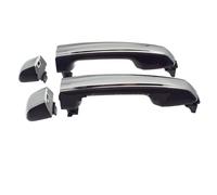 JXMFKBB Exterior Outside Chrome Black Door Handle Rear Left Right/Fit for Lexus GX460 2010 2012 2013 2014 2015 2016 2017(Rear Pair 2PCS)
