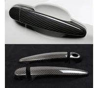 JXMFKBB /Fit for BMW M2 F87 M4 F82 M3 F80 M2C LHD 4pcs Real Carbon Fiber Car Exterior Door Handle Grab Cover Trim Sticker Styling(No Sensor 4pcs,No LED Lights)