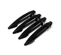 JXMFKBB /Fit for BMW X1 F48 X5 X6 F15 F16 2016 2017 Carbon Fiber Texture Exterior Car Door Handle Pull Cover Trim(Bright Black)