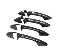 JXMFKBB /Fit for Mercedes-Benz B-Class W246 2012-2019 Car Accessories Real Carbon Fiber Door Handle Cover Frame Sticker Exterior Trim Bodykit(4 Doors-4 SENSORS)