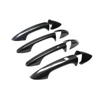 JXMFKBB /Fit for Mercedes-Benz B-Class W246 2012-2019 Car Accessories Real Carbon Fiber Door Handle Cover Frame Sticker Exterior Trim Bodykit(4 Doors-2 SENSORS)