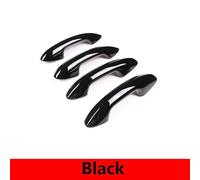 JXMFKBB /Fit for Mercedes Benz C Class W206 2022 ABS Carbon/Black/Silver Car Door Handle Covers Decorative Stickers Exterior Car Accessories(Black)