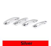JXMFKBB /Fit for Mercedes Benz C Class W206 2022 ABS Carbon/Black/Silver Car Door Handle Covers Decorative Stickers Exterior Car Accessories(Silver)