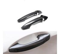 JXMFKBB /Fit for Mercedes-Benz GLA-Class X156 2015-2019 Car Accessories Real Carbon Door Handle Cover Frame Sticker Exterior Trim Bodykit(4 Doors-2 SENSORS)