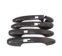JXMFKBB /Fit for Mercedes-Benz S-Class W222 2014-2020 Car Accessories Real Carbon Fiber Door Handle Cover Frame Sticker Exterior Trim Bodykit(4 Doors-4 SENSORS,RHD)
