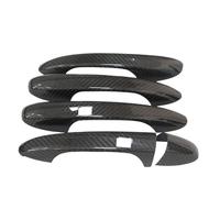 JXMFKBB /Fit for Mercedes-Benz S-Class W222 2014-2020 Car Accessories Real Carbon Fiber Door Handle Cover Frame Sticker Exterior Trim Bodykit(4 Doors-2 SENSORS,RHD)