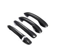 JXMFKBB /Fit for Mercedes-Benz S-Class W222 2014-2020 Car Accessories Real Carbon Fiber Door Handle Cover Frame Sticker Exterior Trim Bodykit(4 Doors-NO Sensor,RHD)