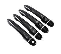 JXMFKBB /Fit for Mercedes Smart Forfour 2014 2015 2016 2017 2018 2019 Glossy Black Carbon Fiber Car Door Handle Cover Styling Accessories(Black)