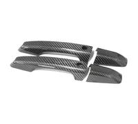 JXMFKBB /Fit for Range Rover Evoque L538 2012-2018 Accessories Real Carbon Fiber Door Handle Cover Frame Sticker Exterior Trim Bodykit(2 Doors-2 SENSORS,LHD)