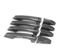 JXMFKBB /Fit for Range Rover Evoque L538 2012-2018 Accessories Real Carbon Fiber Door Handle Cover Frame Sticker Exterior Trim Bodykit(4 Doors-4 SENSORS,RHD)