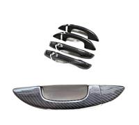 JXMFKBB /Fit for Volkswagen Golf MK6 2008-2012 Accessories Real Carbon Fiber Door Handle Cover Frame Sticker Exterior Trim Bodykit(4 Doors-NO Sensor,RHD)