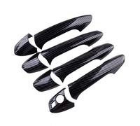 JXMFKBB New Exterior Door Handle Cover Trim Cap Set Carbon Fiber Texture/Fit for Mercedes Benz W246 W204 W212 X204 W166 W117 LHD Black
