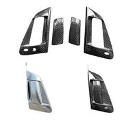 JXMFKBB RHD Car Real Dry Carbon Fiber Exterior Outer Door Pull Handle Cover Decorative Trim Panel/Fit for Nissan 370Z Devil Z34 2009-2019(LHD Black Full Set)