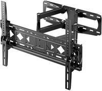 JXMTSPW TV Wall Bracket, for 32-85 Inch TVs up to 45kg, Swivel Tilt Extend TV Wall Mount, 55 65 70 75 inch Wall Brackets max VESA 600x400mm Heavy Duty Dual Arms Universal TV Mount