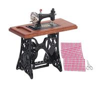 Jxngery 1:12 Dollhouse Miniature Simulated Sewing Machine Mini Furniture Model Toy Accessory