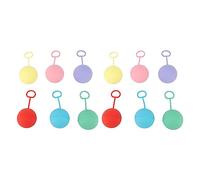 Jxngery 12PCS Refillable Water Ball Silicone Reusable Quick Fill Self Sealing Water Splash Balloon Toys with Carrying Ring for Pool Party Beach Water Games